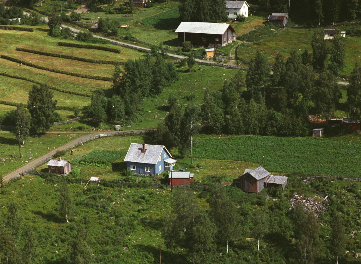 Widerøes Flyveselskap A/S, Flyfoto, Olestad, Mesnalia, Ringsaker.