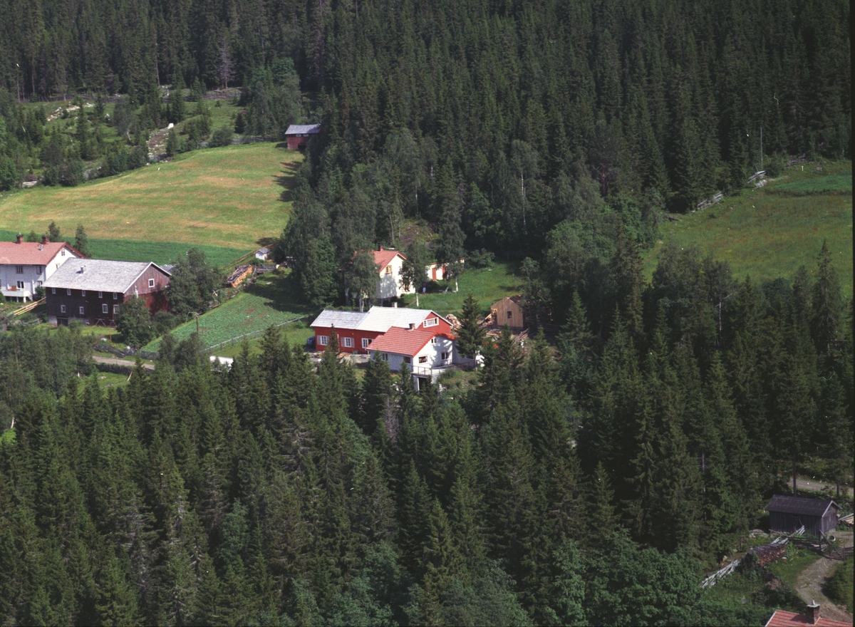 Widerøes Flyveselskap A/S, Flyfoto, Steinseth, Nordmessenvegen, Mesnalia, Ringsaker.