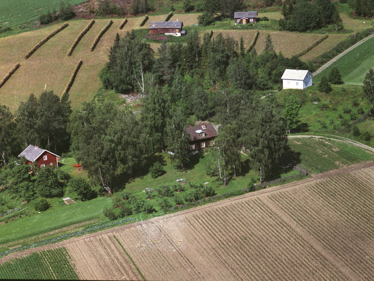 Widerøes Flyveselskap A/S, Flyfoto av Rud, Bjerkeli under Grefsheim. Søberg under Kvam og Tangli under Haug nedre.