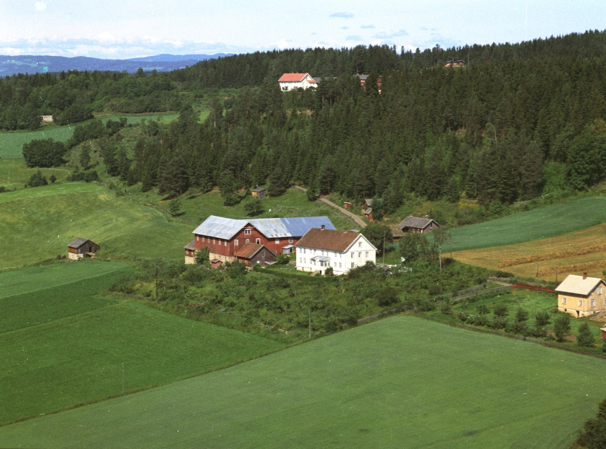 Widerøes Flyveselskap A/S, Flyfoto, gardsbruk, Sterud nordre, Nes, Hedmark.