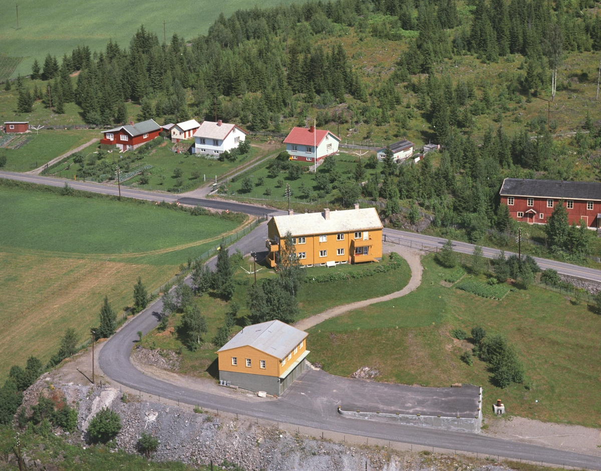 Widerøes Flyveselskap A/S, Flyfoto, Havik, Sørjordet, Brøttum, Ringsaker.