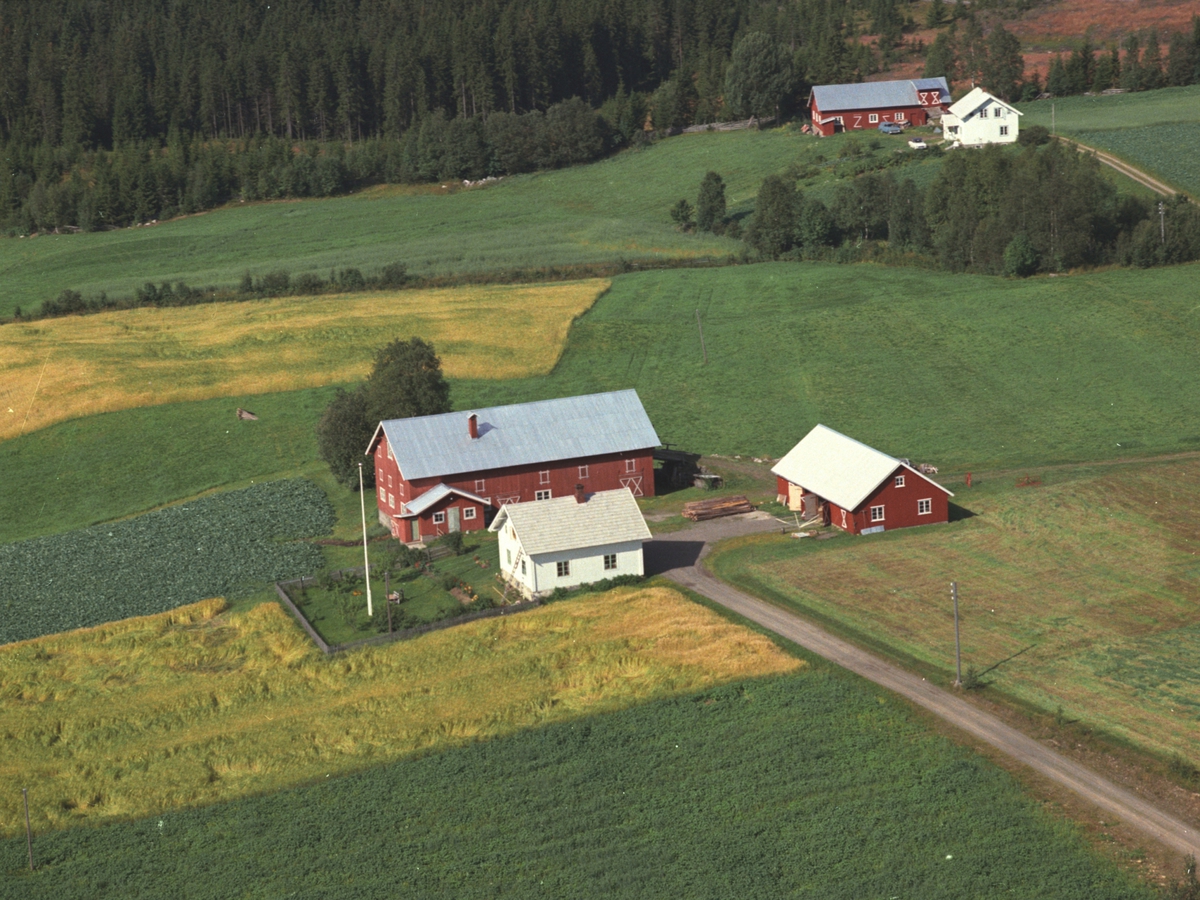 Widerøes Flyveselskap A/S, Flyfoto, Granvold, Veldre, Ringsaker.