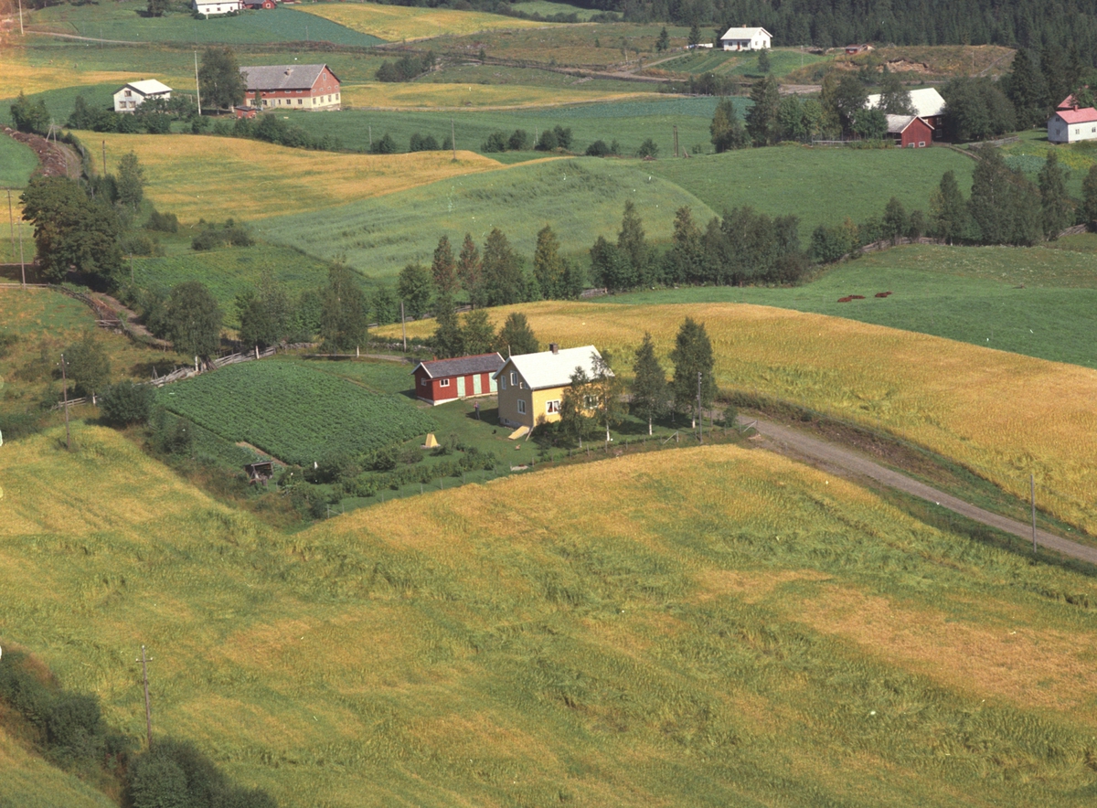 Widerøes Flyveselskap A/S, Flyfoto, Solheim, Veldre, Ringsaker.