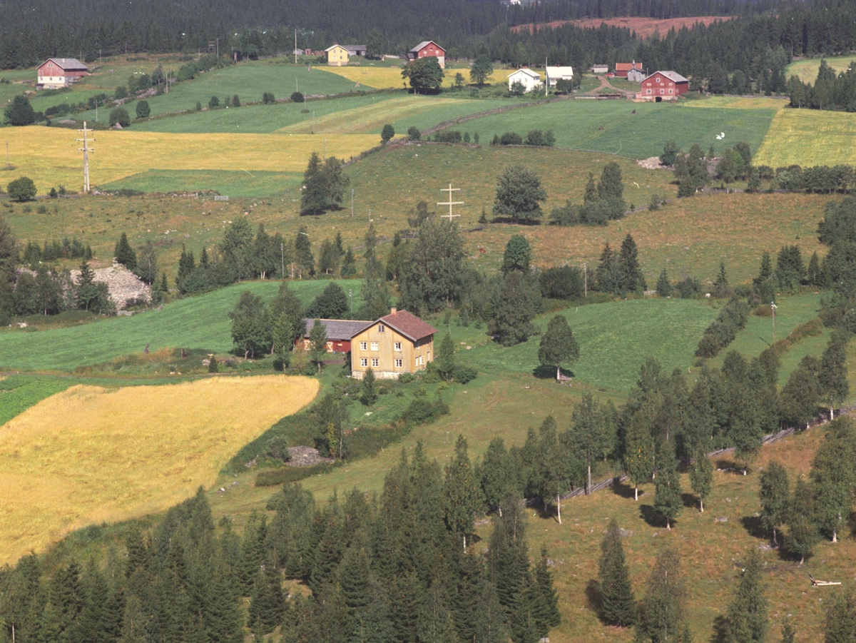 Widerøes Flyveselskap A/S, Flyfoto, Sveum, Veldre, Ringsaker.