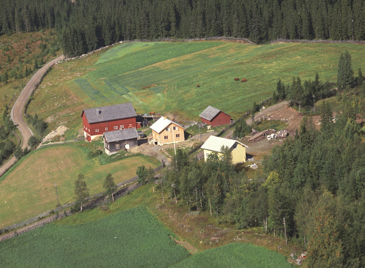Widerøes Flyveselskap A/S, Flyfoto, Svensveen, Ellefsæterhøgda, Veldre, Ringsaker.