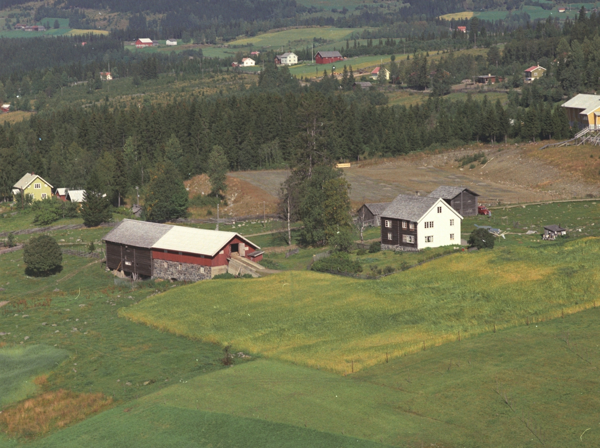 Widerøes Flyveselskap A/S, Flyfoto, Kauserud gard, Åsmarka, Ringsaker.