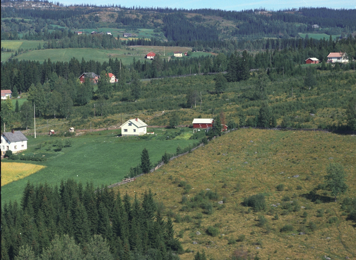 Widerøes Flyveselskap A/S, Flyfoto, Storsveen, Åsmark, Ringsaker.