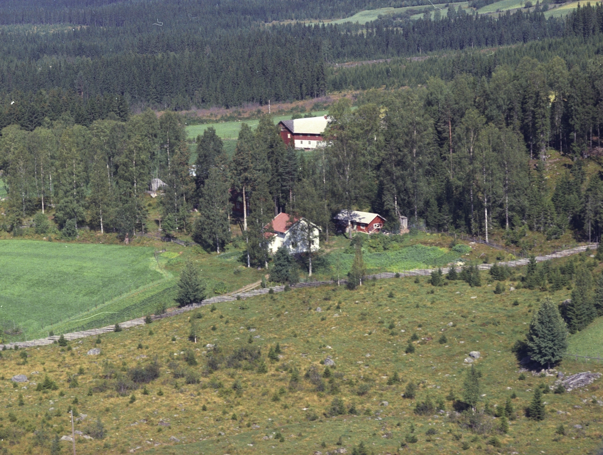 Widerøes Flyveselskap A/S, Flyfoto, Øvre Bjørklisveen, Åsmarka, Ringsaker.