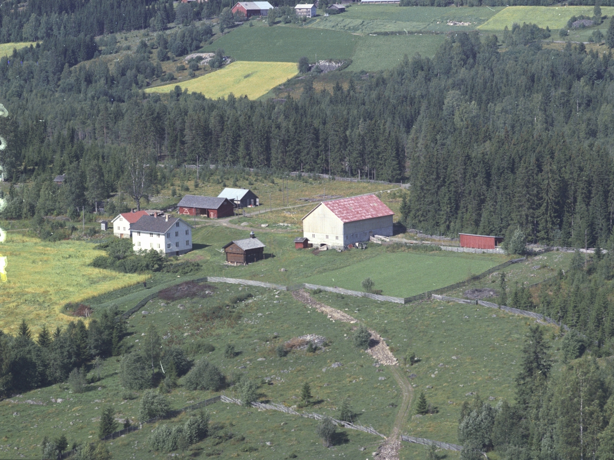 Widerøes Flyveselskap A/S, Flyfoto, Lohnbakken 463.1, Lismarka, Ringsaker.