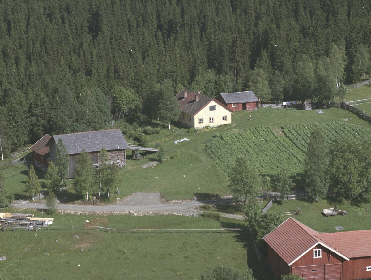 Widerøes Flyveselskap A/S, Flyfoto, ukjent gard, Lismarka, Ringsaker.