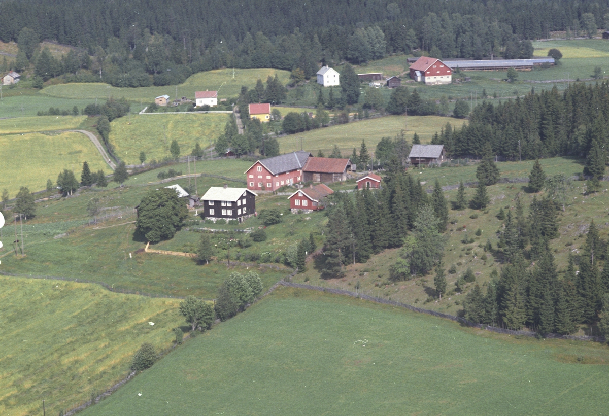 Widerøes Flyveselskap A/S, Flyfoto, ukjent gardsbruk, Lismarka, Ringsaker.