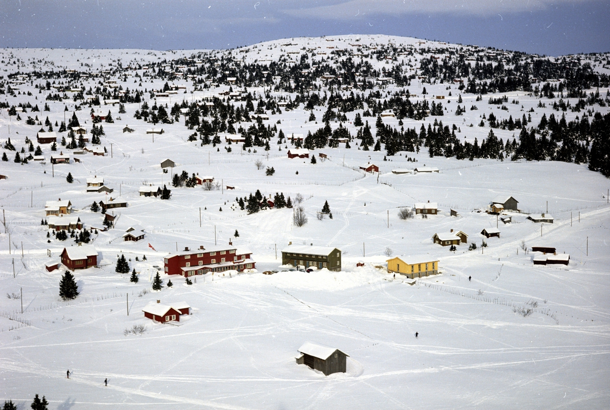 Widerøes Flyveselskap A/S, Flyfoto, Fjellheimen, Sjusjøen, Ringsaker.