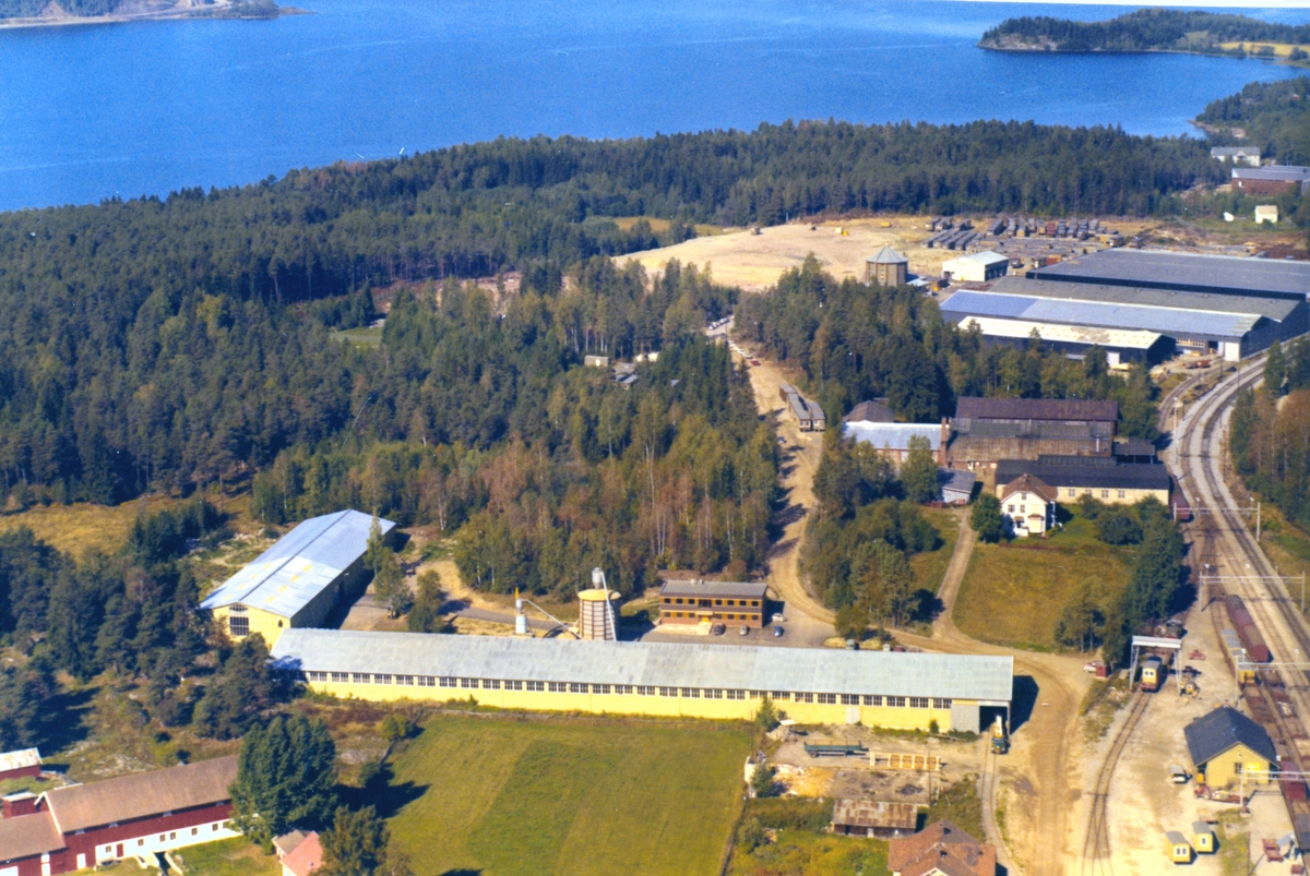 Widerøes Flyveselskap A/S, Flyfoto, Laminator, Moelven Limtre A/S, Moelv, Ringsaker.
