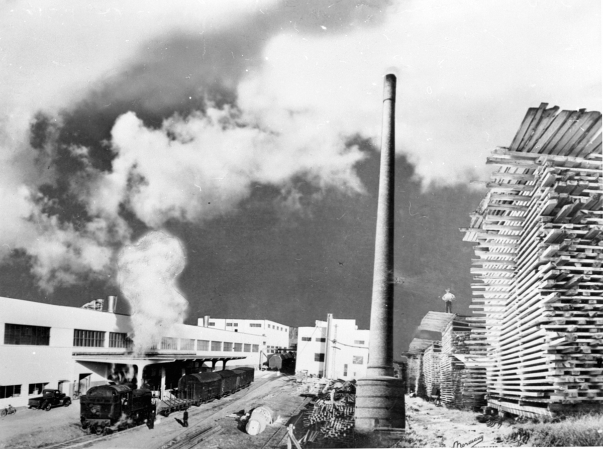 Anno Domkirkeodden, Fabrikkområdet, wallboardfabrikken, Berger Langmoen A/S, Brumunddal.