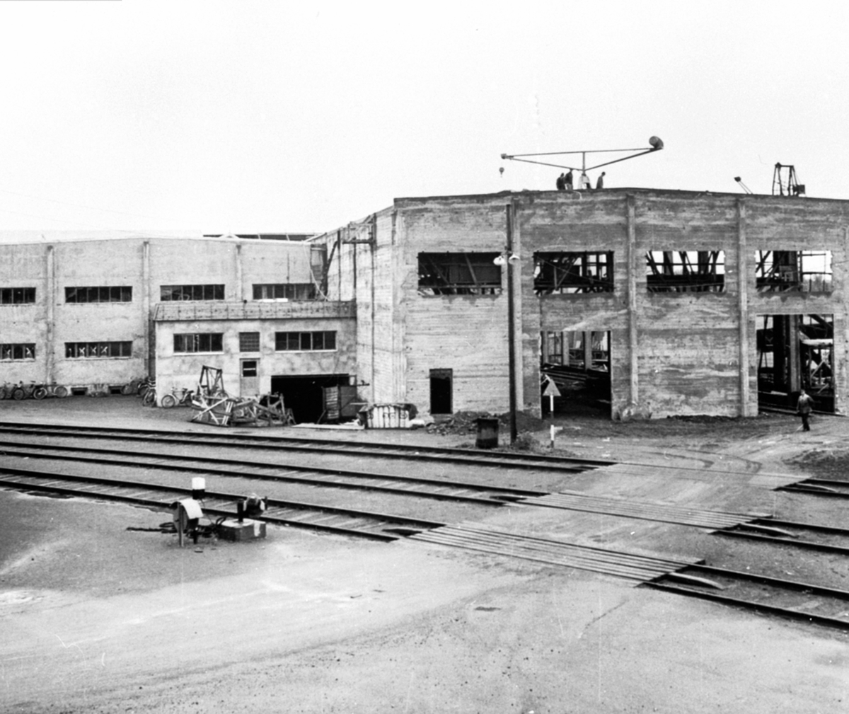 Anno Domkirkeodden, Bygging av nye fabrikklokaler, Berger Langmoen A/S, Brumunddal.