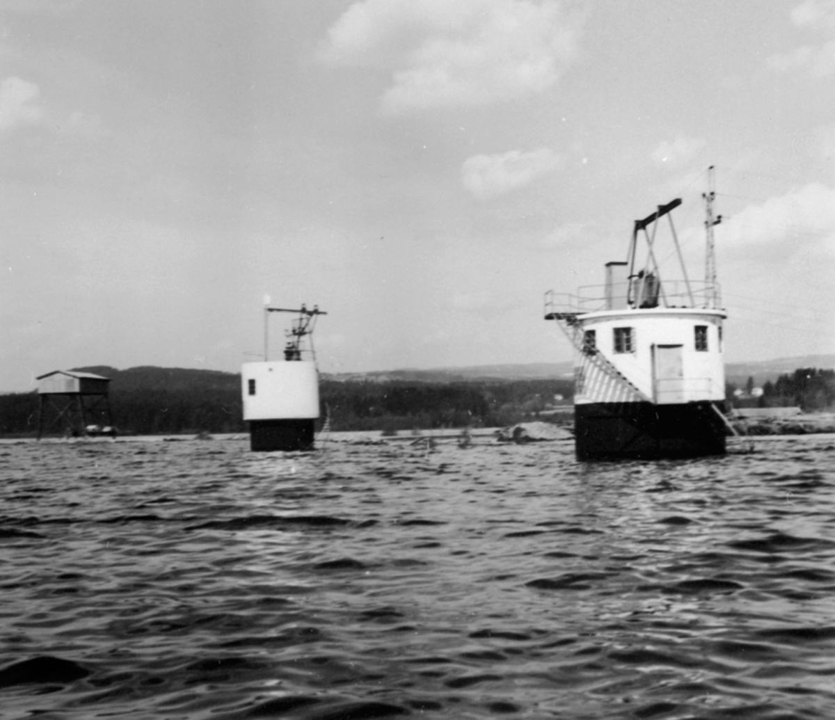 Anno Domkirkeodden, Oversvømmelse, flom ved Strandsaga, vannpumpestasjon, Berger Langmoen A/S, Brumunddal.