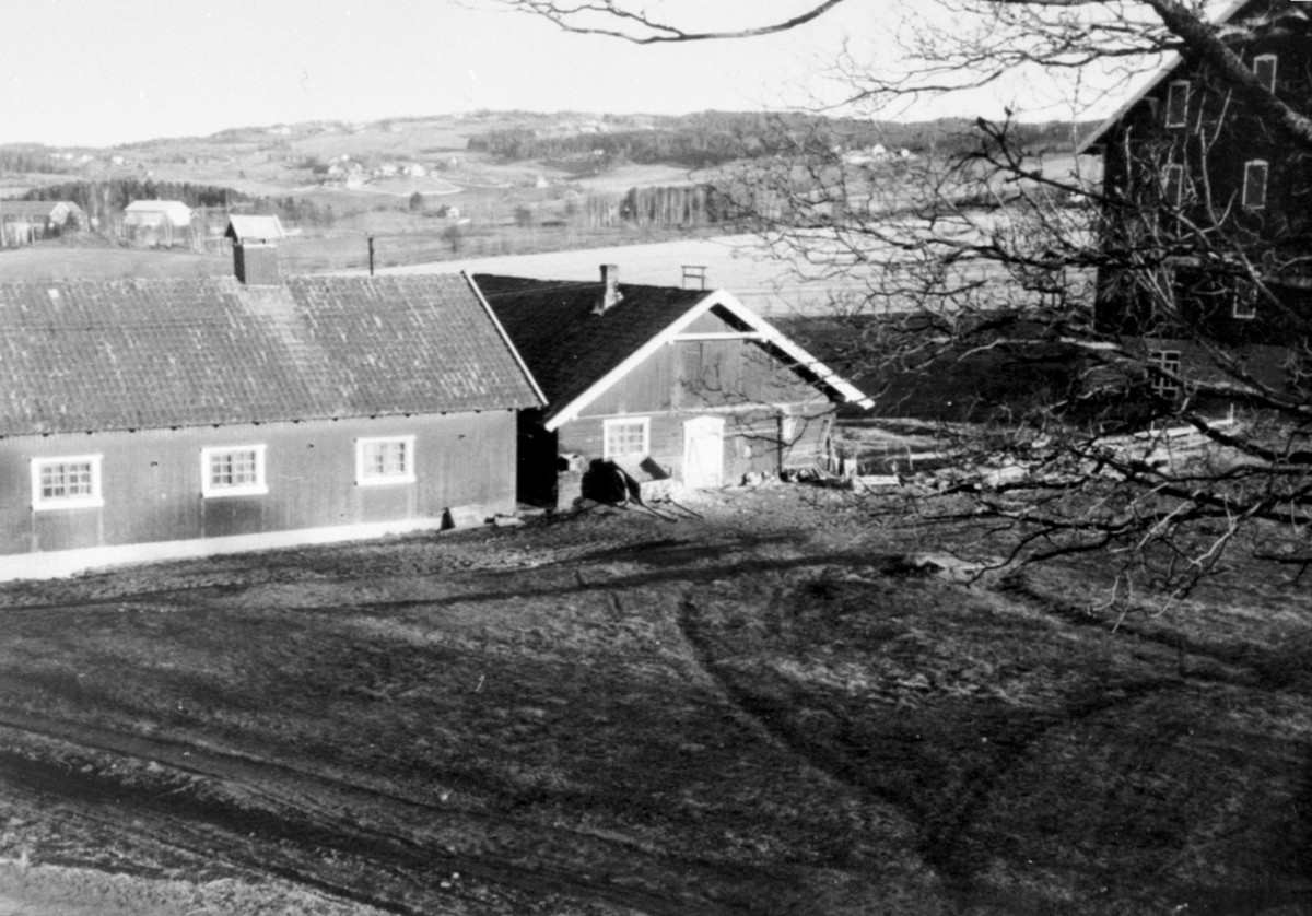Anno Domkirkeodden, Eksteriør, gardsbruk. Det gamle grisehuset på Hoel gård, Nes, Hedmark. Revet 1986.