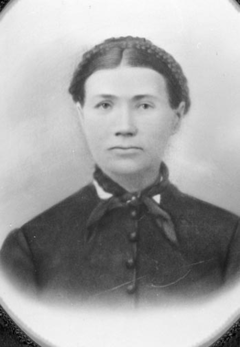 Anno Domkirkeodden, Portrett av Eli Olsdatter Dæhli (1824-1900) på Dæhli, Nes, Hedmark.