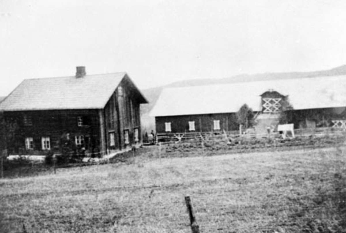 Anno Domkirkeodden, Eksteriør, gardsbruk, Kjonerud, Nes, Hedmark. Den gamle hovedbygningen er revet.