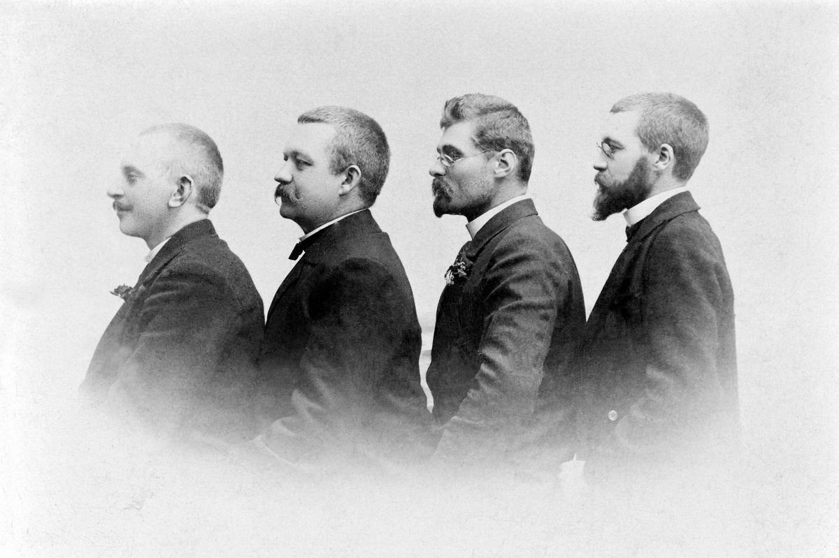 Anno Domkirkeodden, Portrett, fra venstre er Axel, Einar, Thomas og Trygve Andersen, sønnene til lensmann Andersen.