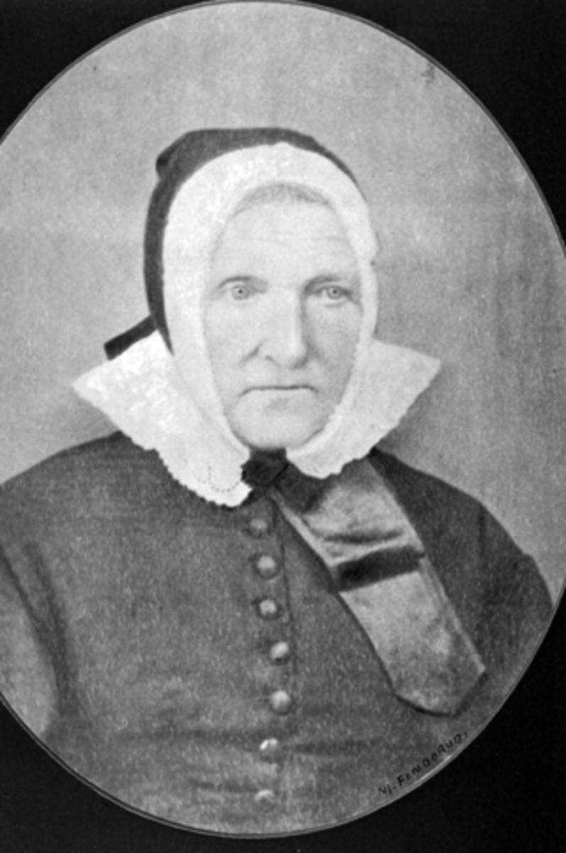 Anno Domkirkeodden, Portrett av Marthe Jonsdatter Hilstad (1799-1884) fra Hulleberg nedre, Nes, Hedmark.