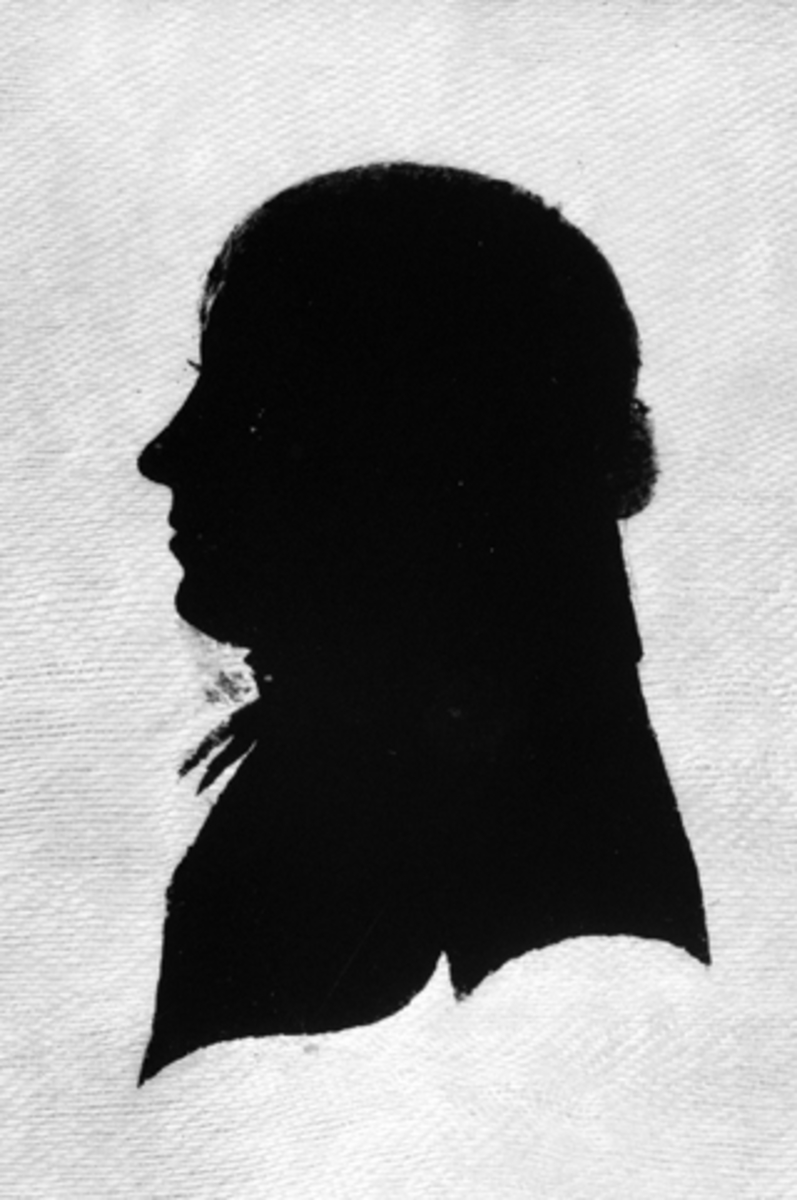 Anno Domkirkeodden, Siluett av John Gulbrandsen Hilstad (1768-1842), Hilstad øvre, Stavsjø, Hedmark.