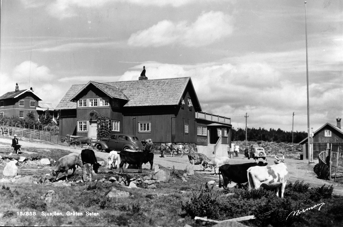Anno Domkirkeodden, Gråten seter, Sjusjøen, Ringsaker, restaurant/kafe.