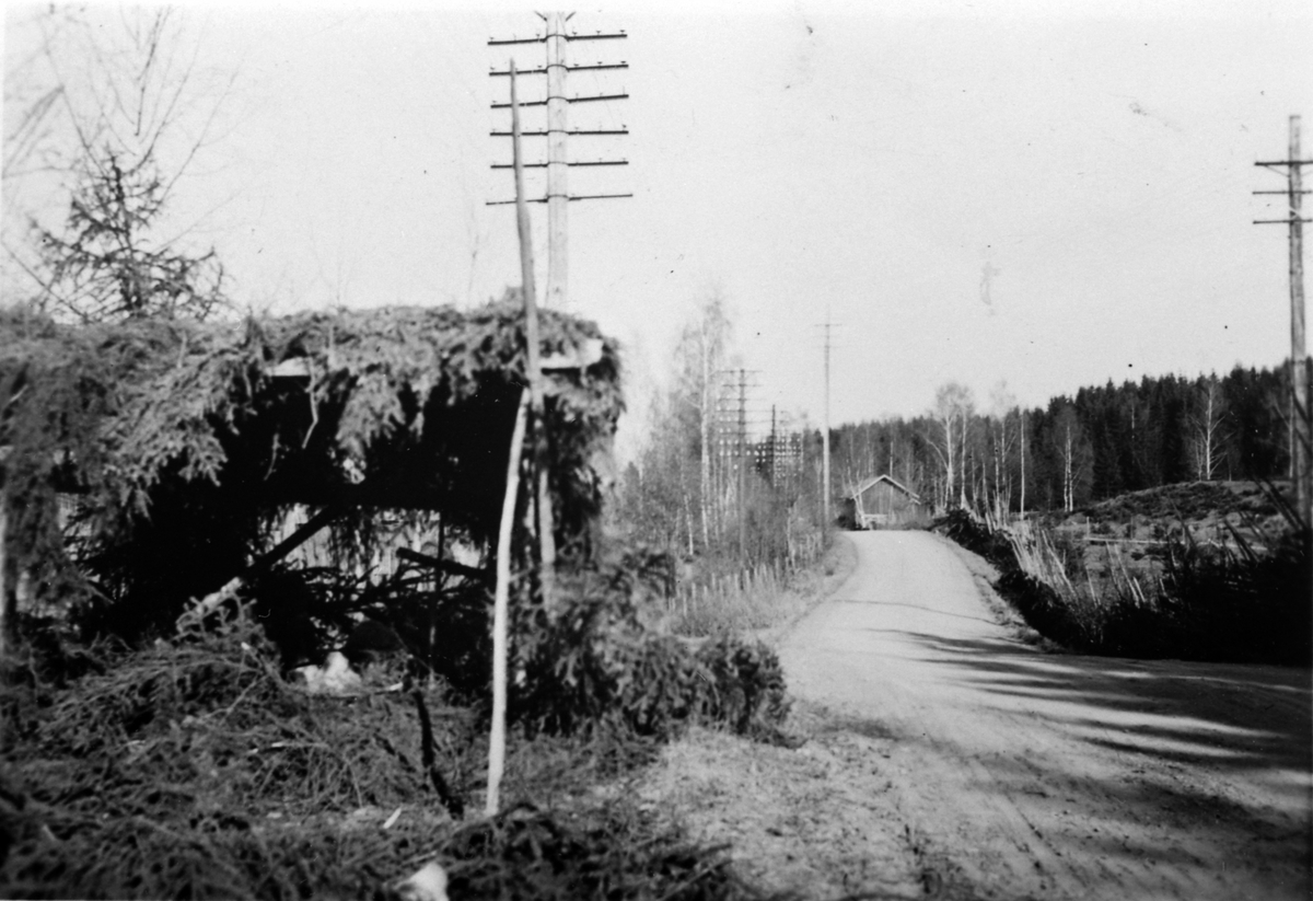Anno Domkirkeodden, Norsk militær stilling på Åshøgda, Ringsaker, april 1940.