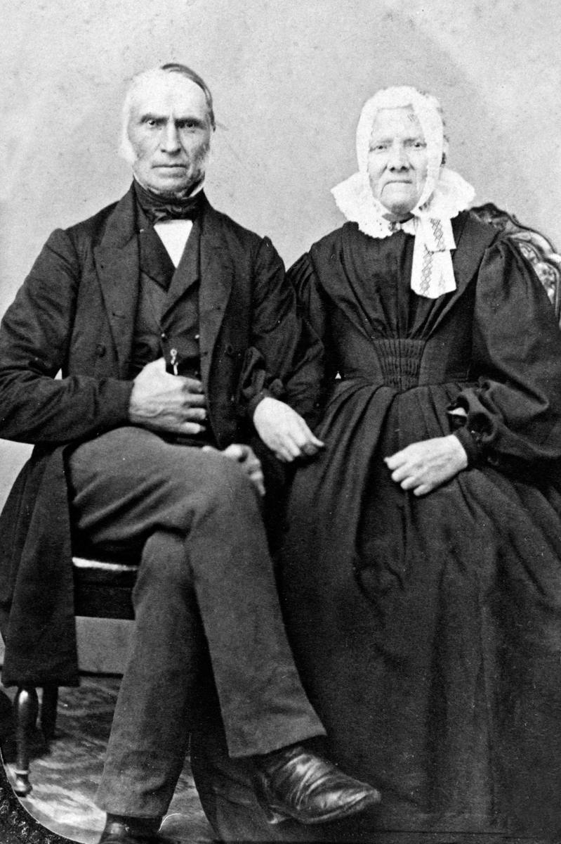 Anno Domkirkeodden, Portrett, Mons Andersen Ingberg (1799-1870) og Tonette Larsdatter Heggenhaugen (1799-1879).
