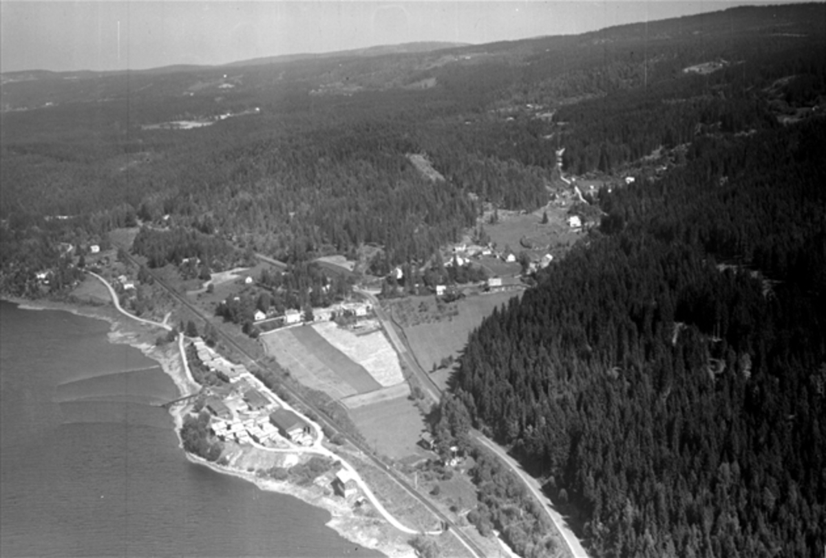 Widerøes Flyveselskap A/S, SKABERUD SAG M/OMEGN, FLYFOTO(STANGE ALLMENNING SAG OG HØVLERI)