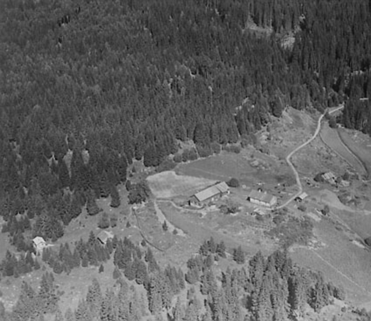 Widerøes Flyveselskap A/S, HUSEBYHAUGEN GÅRD, FLYFOTO