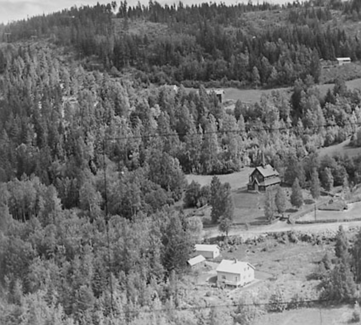 Widerøes Flyveselskap A/S, LØVSTAD GÅRD, FLYFOTO