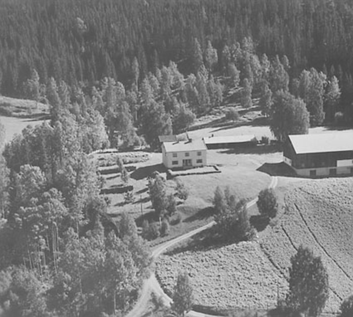 Widerøes Flyveselskap A/S, FLYFOTO HARILDSTAD ØVRE, VALLSET