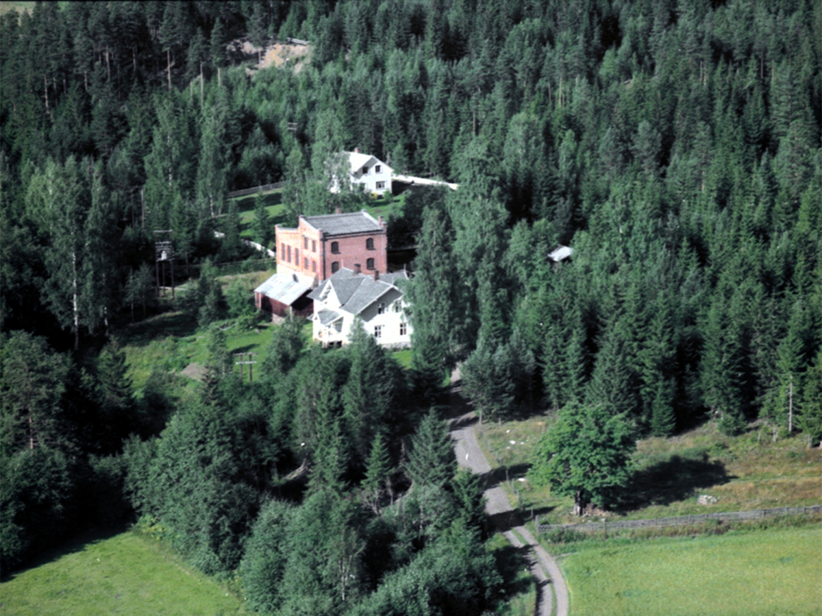 Widerøes Flyveselskap A/S, FLYFOTO FOSSELVA KRAFTSTASJON, FOSSELVEN, VALLSET