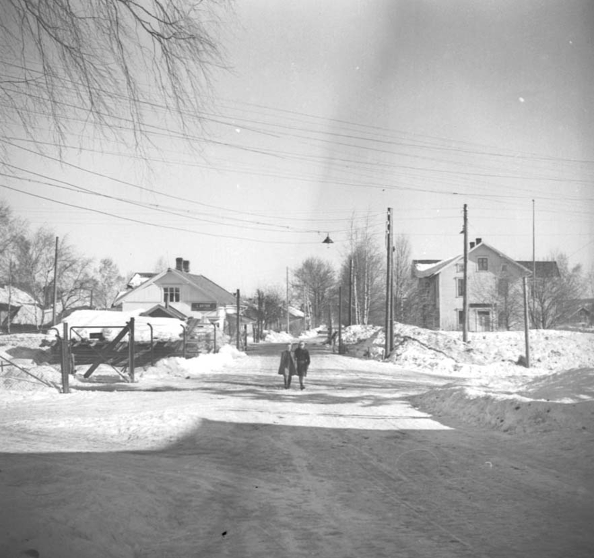Anno Domkirkeodden, OVERSIKT KRISTIAN FJELDSGATE. , VINTER, VATERLAND