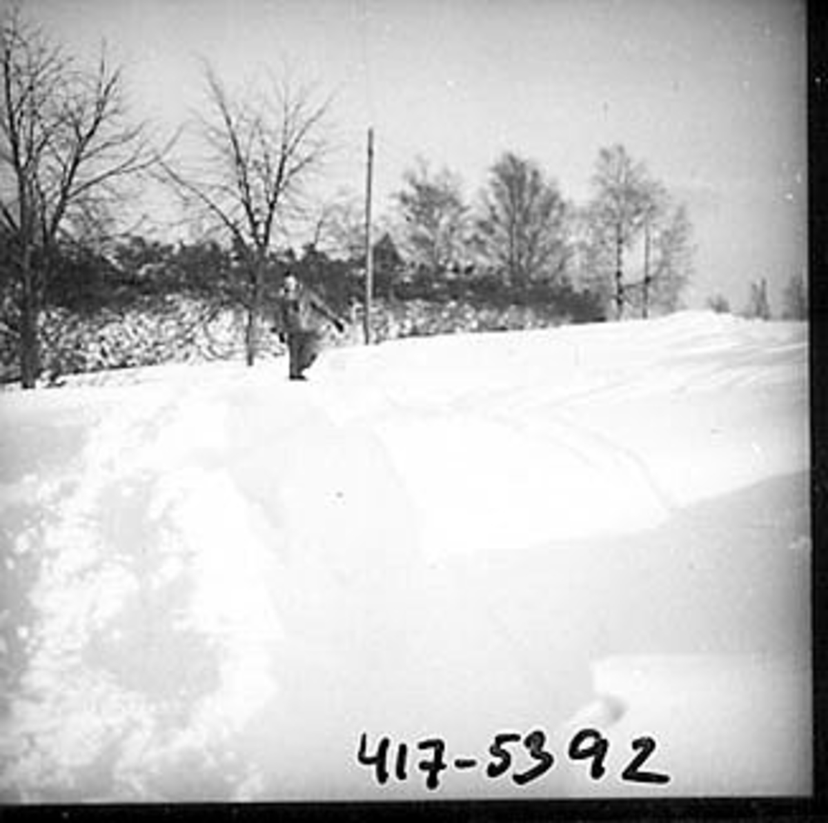 Anno Domkirkeodden, SNØVINTEREN 1962, SNØSKJÆRING, LALUM,