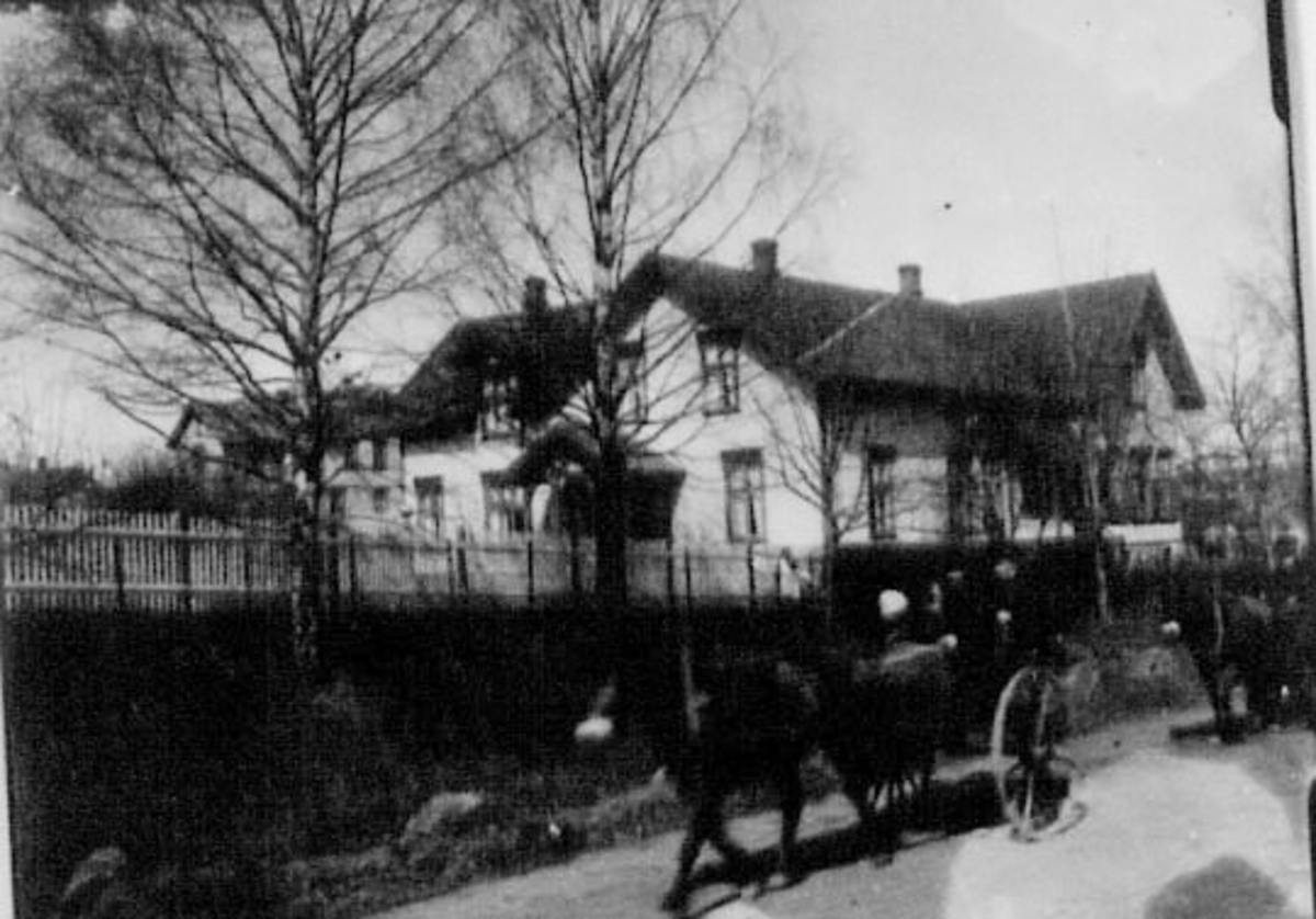 Normann Helger, EKSTERIØR: GODAGER, ADOLFS GÅRD, HEST I FORGRUNNEN. , ALFHEIM