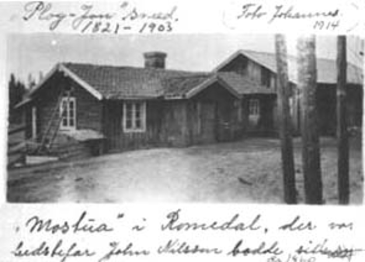 Anno Domkirkeodden, EKSTERIØR: MOSTUA, ROMEDAL, STUE OG UTHUS