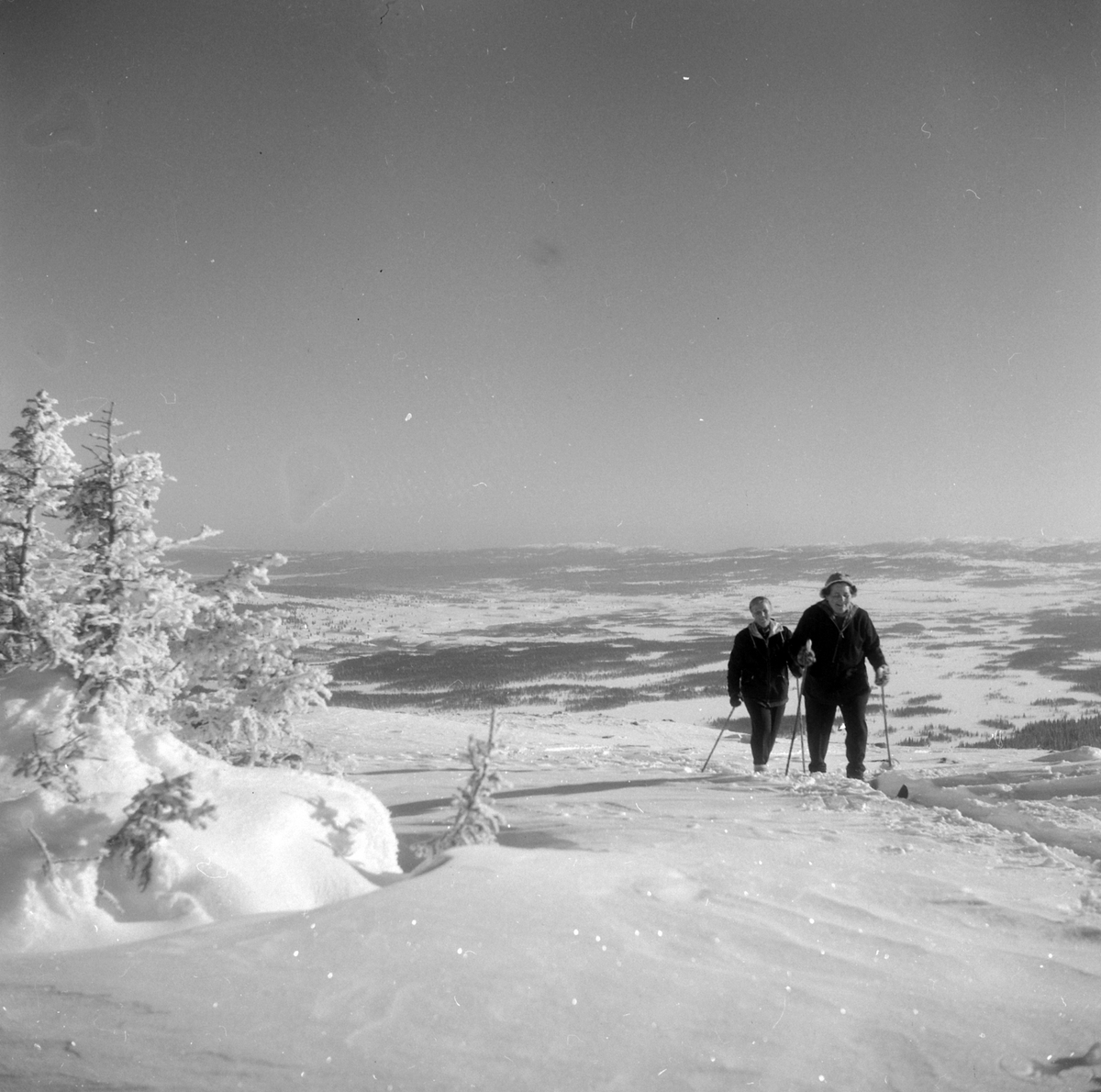 Adolf Skjegstad, Petra og Adolf Skjegstad på skitur.