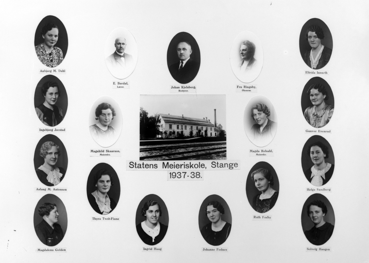 Christian Grundseth, STATENS MEIERISKOLE, STANGE, 1937-38, M/NAVN, 40291