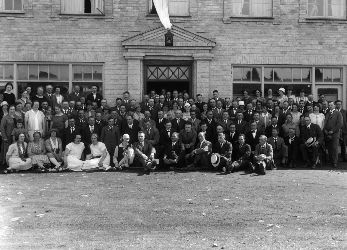 Christian Grundseth, MEIERIMØTE, SOMMEREN 1926, STOR GRUPPE, UTEN NAVN.
