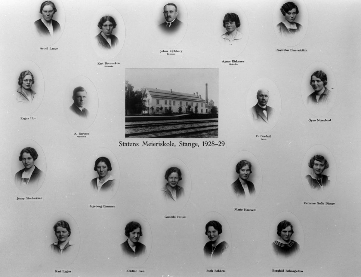 Christian Grundseth, STATENS MEIERISKOLE, STANGE, 1928-1929, M/NAVN