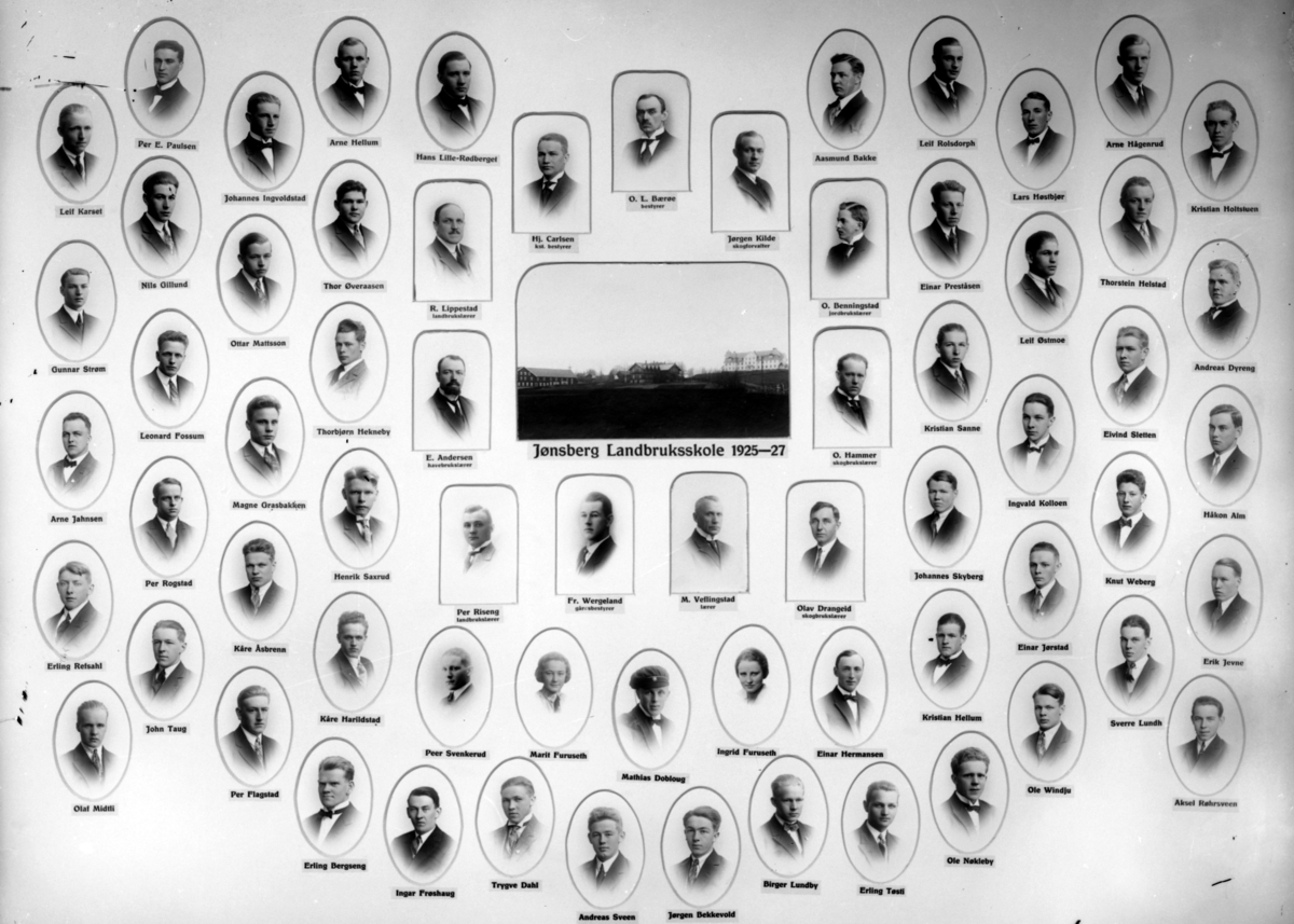 Christian Grundseth, JØNSBERG LANDBRUKSSKOLE, 1925-27, M/NAVN