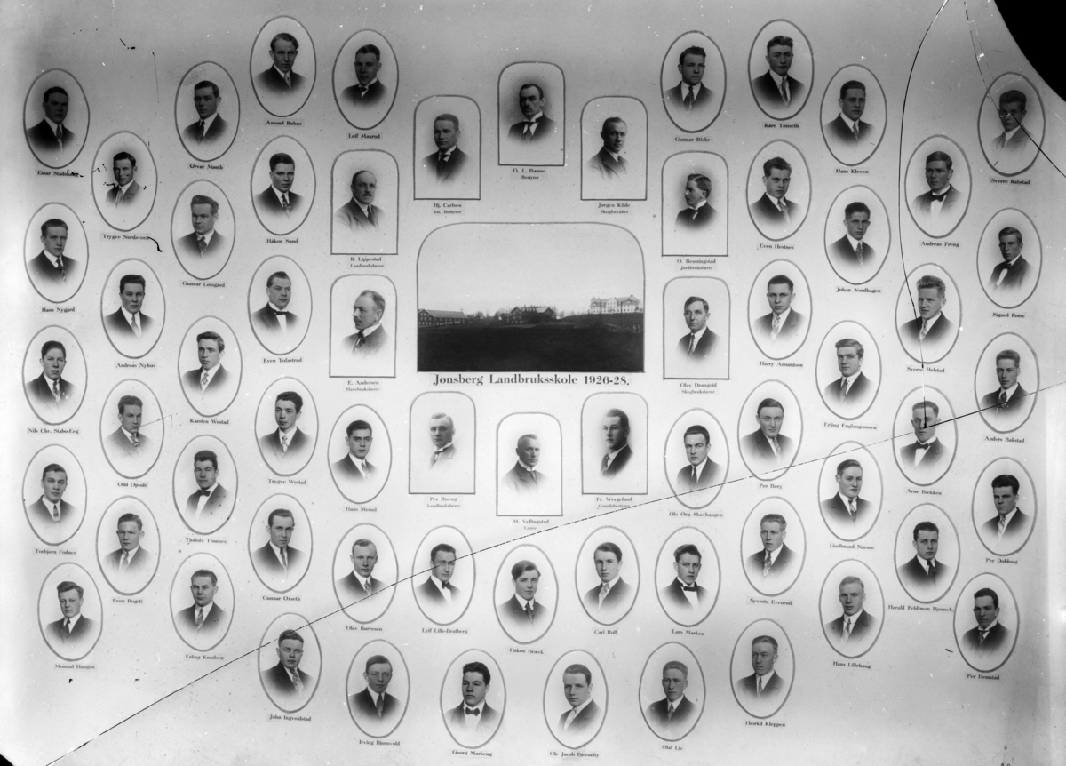 Christian Grundseth, JØNSBERG LANDBRUKSSKOLE, 1926-28, M/NAVN, KNUST!