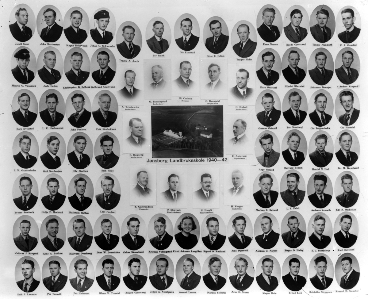 Christian Grundseth, JØNSBERG LANDBRUKSSKOLE, 1940-42, M/NAVN