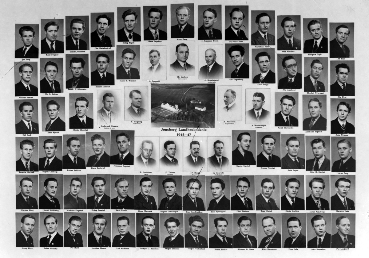 Christian Grundseth, JØNSBERG LANDBRUKSSKOLE, 1945-47, M/NAVN