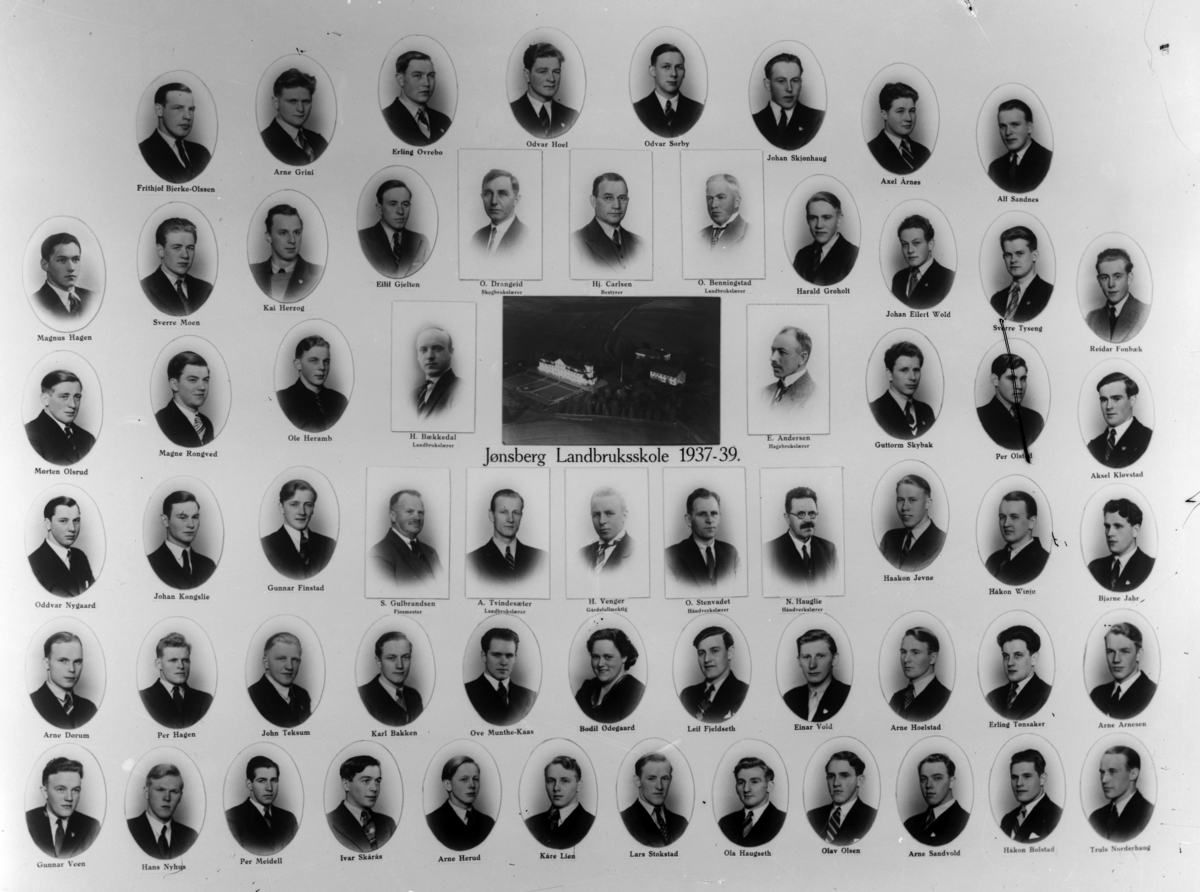 Christian Grundseth, JØNSBERG LANDBRUKSSKOLE, M/NAVN, 1937-39