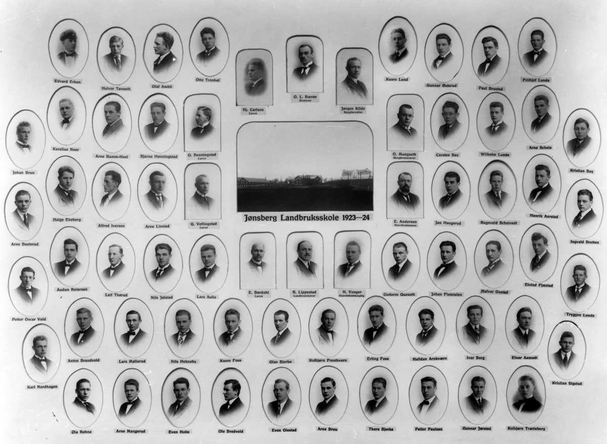Christian Grundseth, JØNSBERG LANDBRUKSSKOLE, 1923-24, M/NAVN
