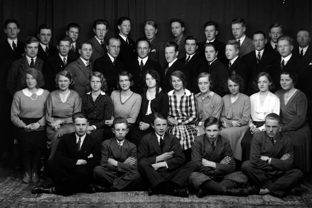Christian Grundseth, HAMAR HANDELSSKOLE, GR: 37, UKJENTE ELEVER OG LÆRERE, 1931.