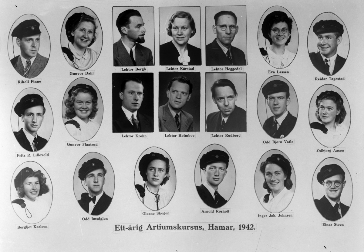 Christian Grundseth, ETT-ÅRIG ARTIUMSKURS, HAMAR, M/NAVN